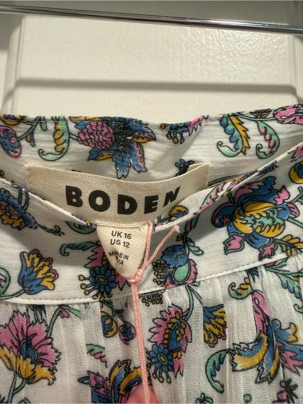 BODEN  Womens Tie Waist Crinkle Mini Skirt NWT US 12